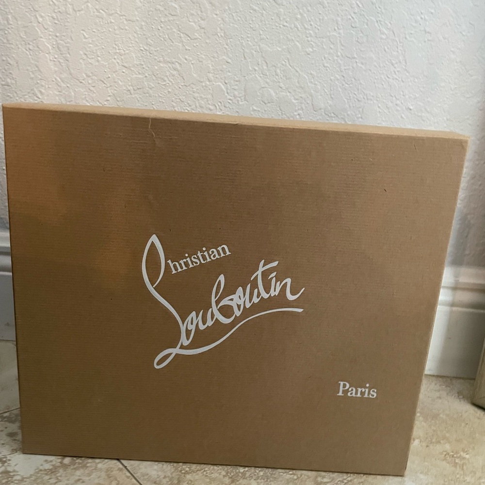 Christian Louboutin boot box with tissue